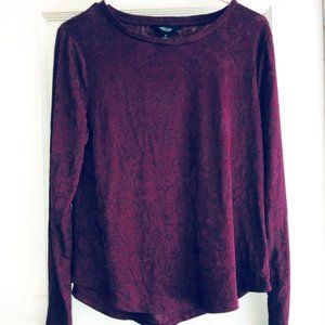 Women's Simply Vera Wang Floral Jacquard Long Slee